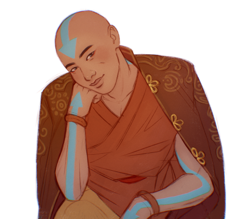 sword-over-water:  POV: You’re Katara of the Southern Water tribe.A sketchy art of Aang because I don’t think I’ve drawn him more than once.  Commission info  