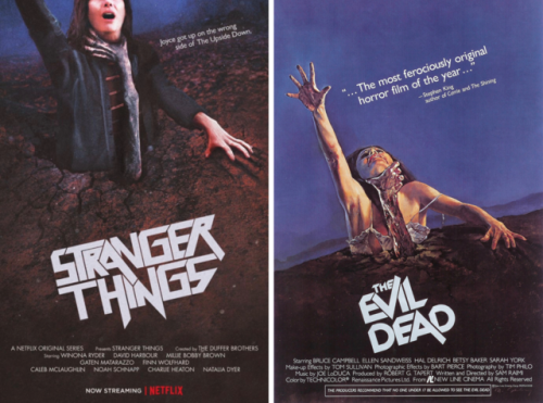 pottergirl05:  Netflix’s Stranger Things recreates 80′s movie posters.
