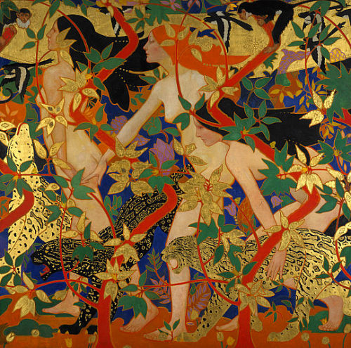 spoutziki-art:Diana and her Nymphs by Robert Burns, 1926