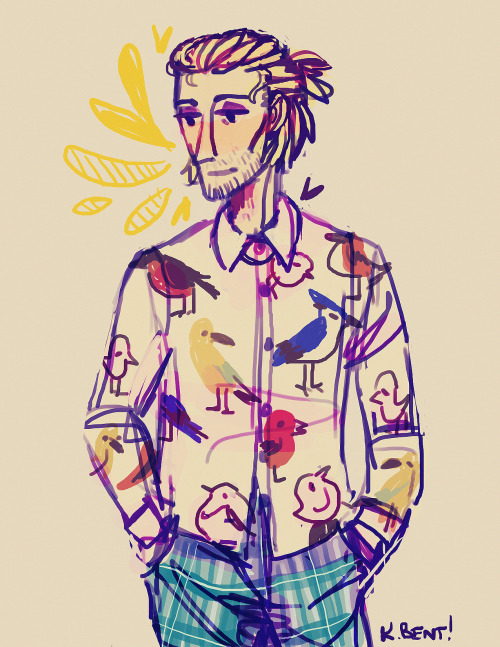 garretthawkes: im really likin this whole “draw ur fav in what youre wearing right now&rd