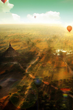 plasmatics-life:  Sunset in Bagan | By Navalarp