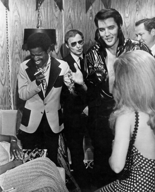 Elvis backstage in the 1970s.