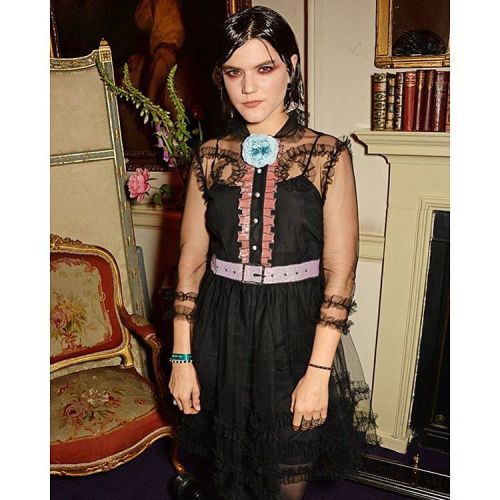 the punkest person i ever did meet. soko (sokothecat) yesterday at the gucci cruise after partyhair 