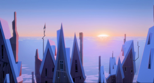 the-muse-of-animation: The Magic of Animation ~ Sun lighting in the scenery of Klaus
