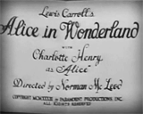 lewis-carroll:  Opening titles: ALICE IN WONDERLAND 