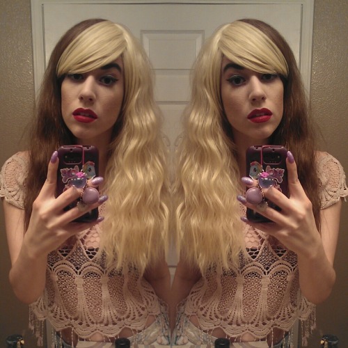 New wig. They sent the wrong color, but whatever it doesn’t look bad. 