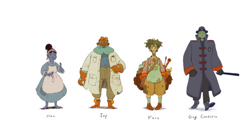 5worldsteam: Some color model sheets and preproduction work for the 5 Worlds series by @yumbles, @bo