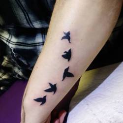 Recent Tattoo.    #Ink #Tattoos #Chelsea #Boston  #Ravenseyeink #Tattoo #Birds  (At