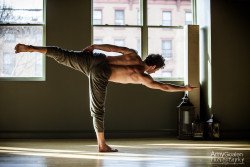 amygoalen:  Traveling to Saratoga Springs, NY to photograph yogi Justin Wolfer (IG @justinwolferyogi) in his studio was one of the highlights of my last trip to NYC…“Inside the Warrior - the Masculine Side of Yoga.”©AmyGoalenPhotography