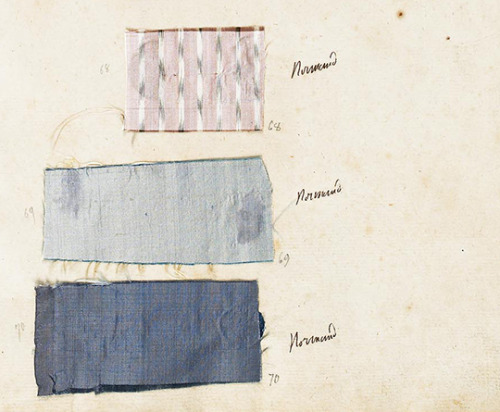 vivelareine:Detail from a page of Marie Antoinette’s wardrobe book, 1782. [credit: Archives national