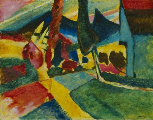 Wassily Kandinsky, Landscape With Two Poplars, 1912