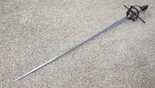fab-bladesmith: A Rapier. Commission work. Very loosely inspired by A.577 of the Wallace Collection.