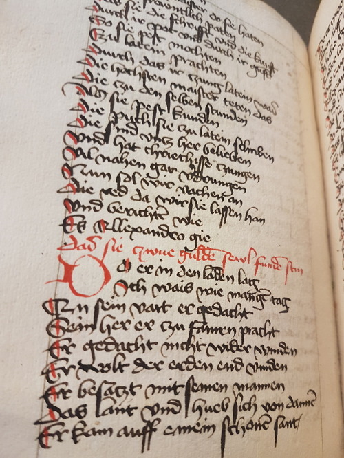 Ms. Codex 1077 -  [Alexander] …[etc.]This manuscript features three works: a German poem in r