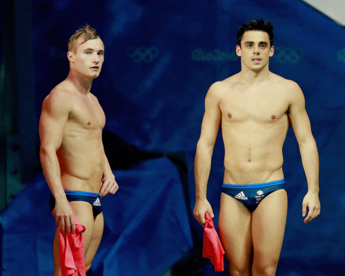 tomrdaleys:  Jack Laugher and Chris Mears of Great Britain react after their final