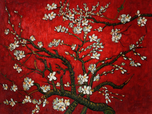 sorrowingoldman: Branches Of An Almond Tree In Blossom Van Gogh