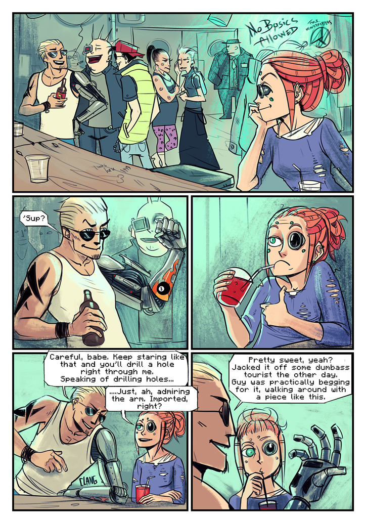 cryoclaire:  Finally finished this strip. First time switching to a “proper”