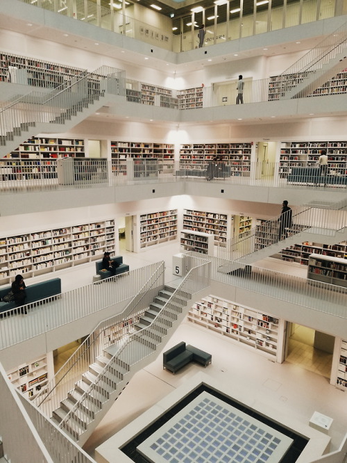 thecornercoffeeshop: Library of Stuttgart, Germany