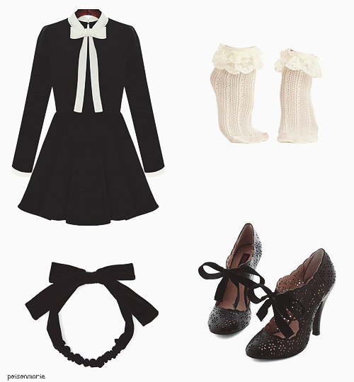 poison-marie-deactivated2019091:  Deadly Doll. dress | socks | heels | headband