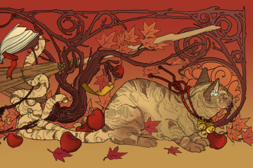 helenmask: BakenekoI wanted to finish this piece if the fall when I started it, but I didn’t g