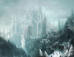 Fantasy-Art-Engine:  Castle In The Snow By Konami Art Team