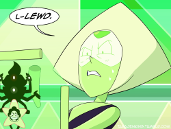 tarajenkins:  Peridot is not MLG enough for fusions in her games.This is a commission for ribbonfly! I’m so grateful and amazed at the response so far to my commission post – thanks to so many of you, I am making a big dent in the moving bill, and