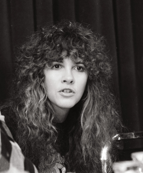goldduststevie: Stevie photographed during a Fleetwood Mac press conference, November 1979.