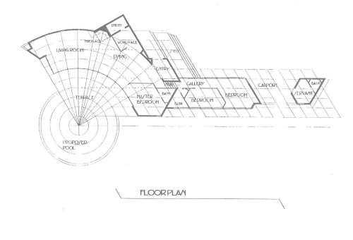 Andrew B. Cooke House, Virginia Beach, Virginia, Designed by Frank Lloyd Wright in 1953 and complete