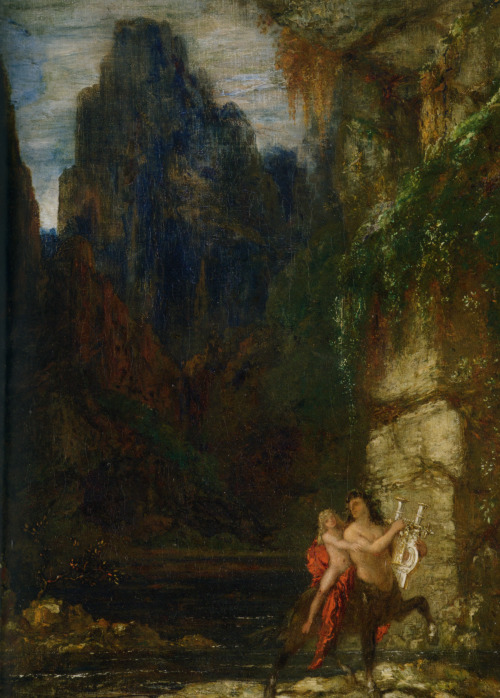 The Education of Achilles by Gustave Moreau oil on canvasprivate collection 