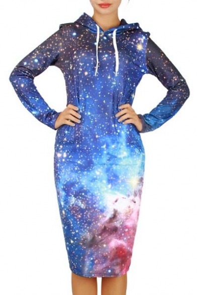 sneakysnorkel:  I WANT TO BE OUT OF THIS WORLD! HOODED DRESS // HOODIE HOODED DRESS