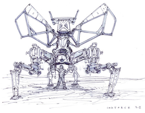 camerxn:Inktober Sketches by Scott Robertson