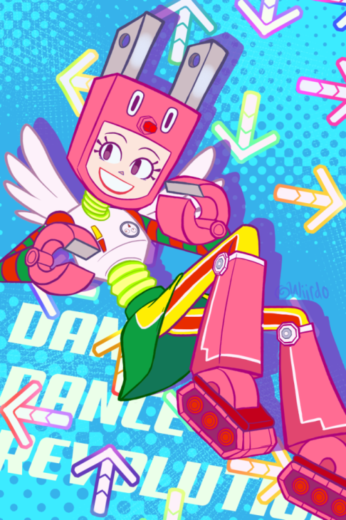 I’ve had the urge to draw a character from Dance Dance Revolution for a while now and settled on Rob