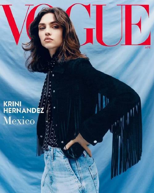 #MexicanTopModel #krinihernandez #vogueus #april2020 #globalissue #fashioncover #cover #mexico #mexi