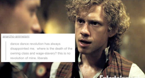 oh-those-dead-frenchboys: enjolras and grantaire + text posts because im trash also bonus épo