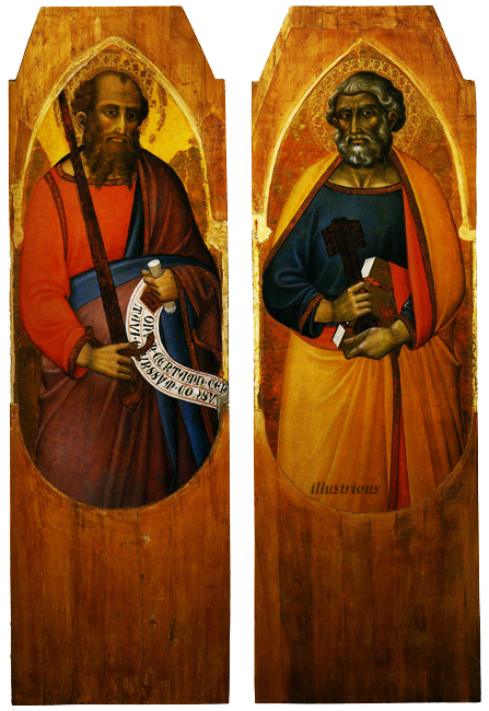 Israelite Saints Paul &amp; Peter by Luci di Tomme. (1374-1390)