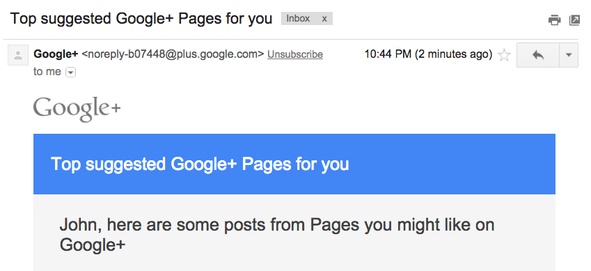 fishingboatproceeds:  Congrats to google+ for recommending the only google+ page
