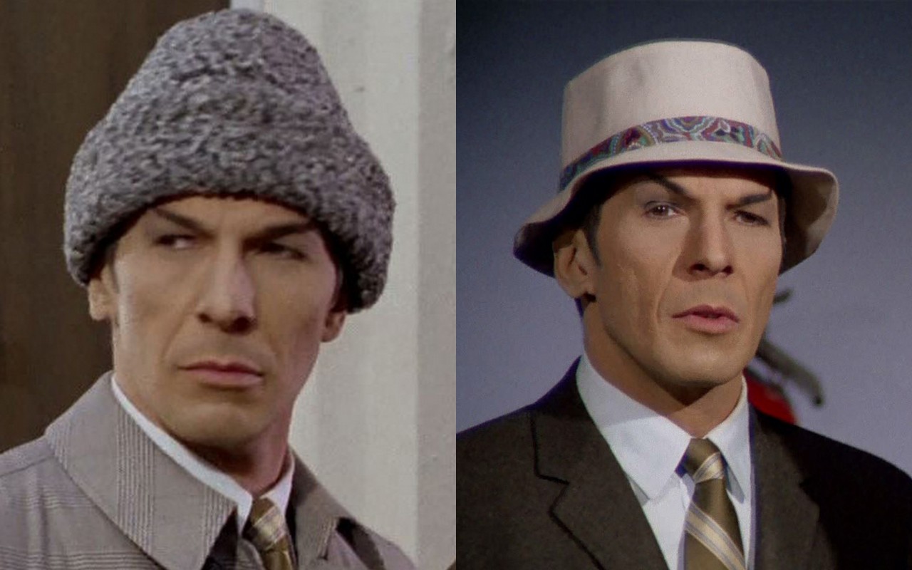 smiley-aea:  Spock in Hats screencaps from (x)