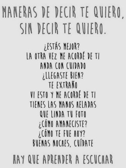 unextremista:  Hay miles de formas para decir “te quiero”… El amor se debe expresar a través de todas sus formas.