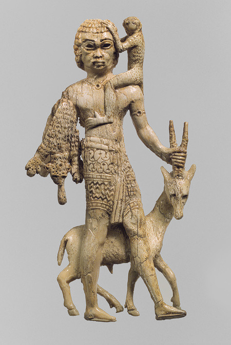 Nubian with oryx, monkey, and leopard skins, 8th–7th century B.C.; Neo-Assyrian period; Phoenician s