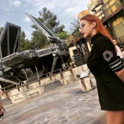 First Order, but make it slutty. . . . . . . Dress by @maximumclaire ✨ (at Star Wars: Galaxy&rsquo;s Edge) https://www.instagram.com/p/ByyBxdcgQcc/?igshid=1xq99fgyks8wn