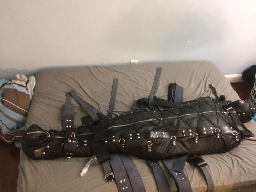 megashadowbeam:My first sleepsack experience with @dclthrboy. Super hot, but you can say he was a bi