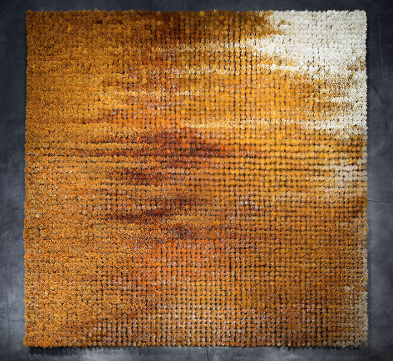 andrew-neil-parr:  &lsquo;Gather (One Million)&rsquo;Glass beads, stainless