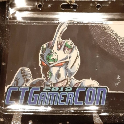 A commission badge from gamercon of the guyver #theguyver  www.instagram.com/p/BvYHtapltQM/?