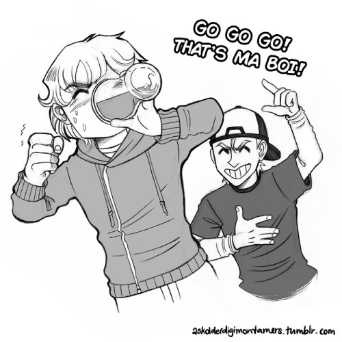 askolderdigimontamers: Takato’s 18th birthday was… wild and flirty.[A/N: I assume you m
