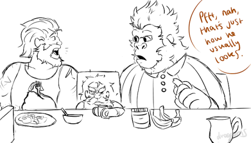 draggems:  hanas and brigittes first morning as a couple at overwatch :’)