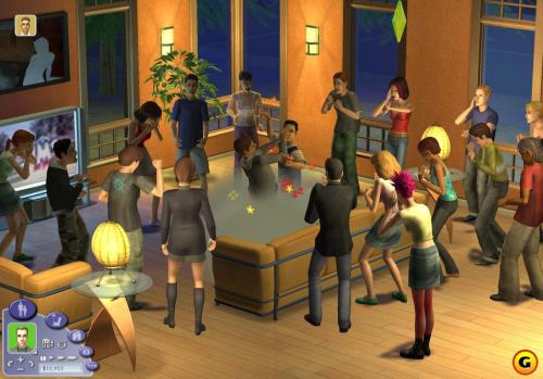 Beta sims 2 teen party fight screenshot