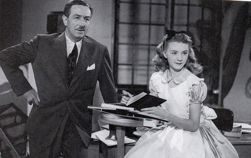 diehard-disney:  FUN FACT: Alice and Wendy were both voiced by a little girl named Kathryn Beaumont (there she is at the bottom with Walt). She still provides their voices for Disney TV shows and park attractions. - Taylor 
