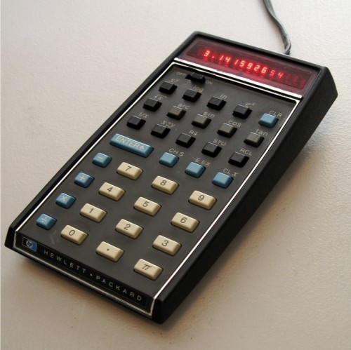 Hewlett-Packard made the first scientific pocket calculator in 1972.  Introducing…the HP-35! 