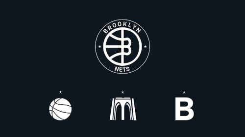  Redesign du logo de l'équipe NBA des Brooklyn Nets réalisé par Damien. // Redesign of the Brooklyn 