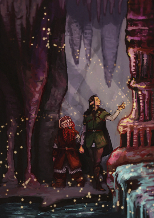 aaaaa this is late but here’s my full piece for @lotr-zine!!!!!! this was such fun to work on 