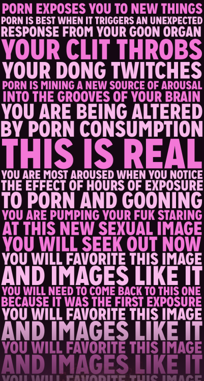 hypnoblond:  lolagoons:  bi-gooner888:   a hypnocaption with words by @lolagoons​ ~ full image >>> http://imgur.com/a/3kzzk   it’s always nice to see your mental illness taking hold in others and reflected back at you in sexy shiny porn.